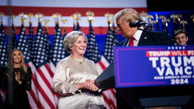 In a first, Trump appoints his female campaign manager as White House chief MP