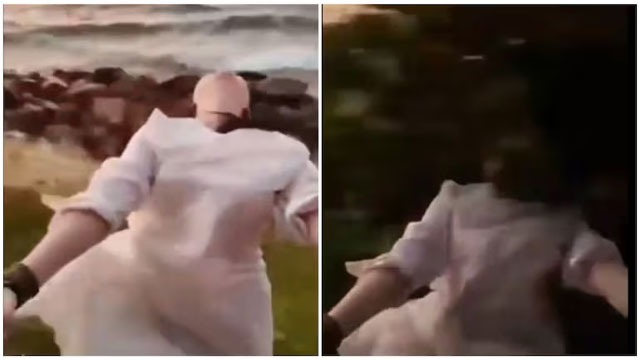 Woman falls from train while making selfie video