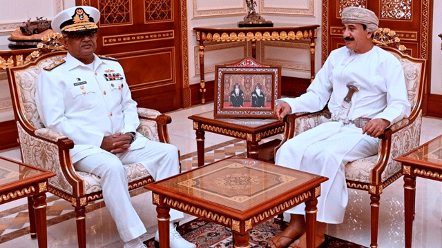 Naval Chief Admiral Naveed meets Oman’s top civil, military leadership