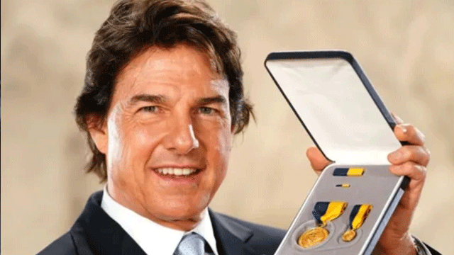 Tom Cruise receives US Navy’s highest civilian honour