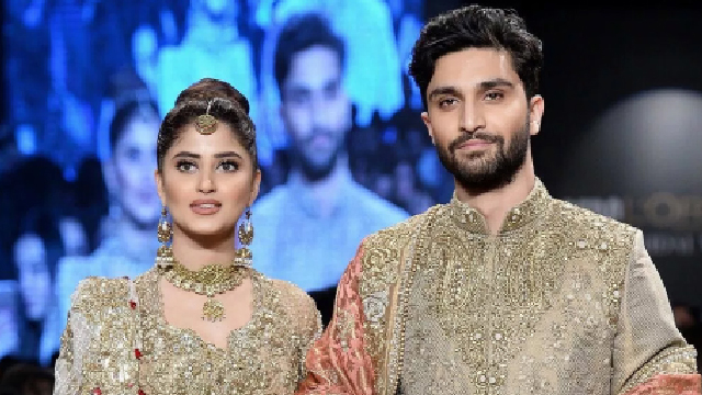 Ahad Raza Mir, Sajal Aly spotted together in Karachi