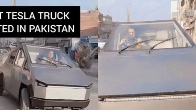 Video showing ‘Tesla Cybertruck’ on Pakistan roads goes viral