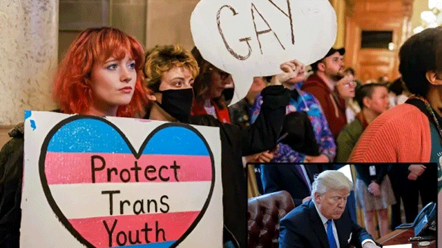Trump signs order to block federal support for minors’ gender transitions