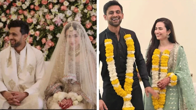 Shoaib Malik and Sana Javed release new wedding pictures on their first wedding anniversary