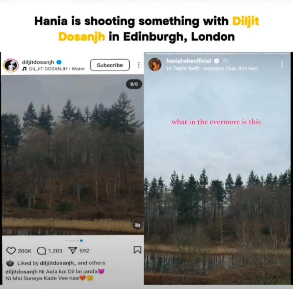 Hania Aamir, Diljit Dosanjh tease dream collaboration