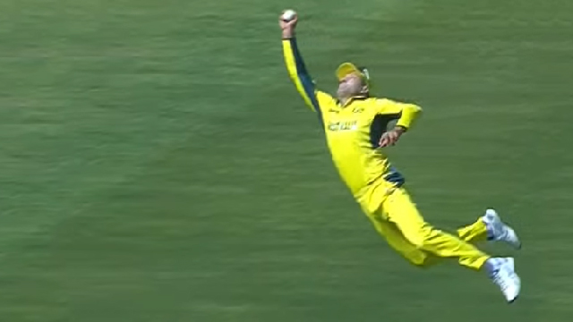 Watch: Alex Carey takes stunning catch against England