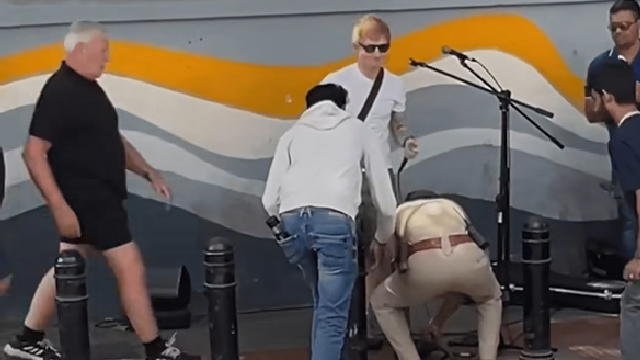 Watch: Ed Sheeran rudely interrupted by Indian police during live performance
