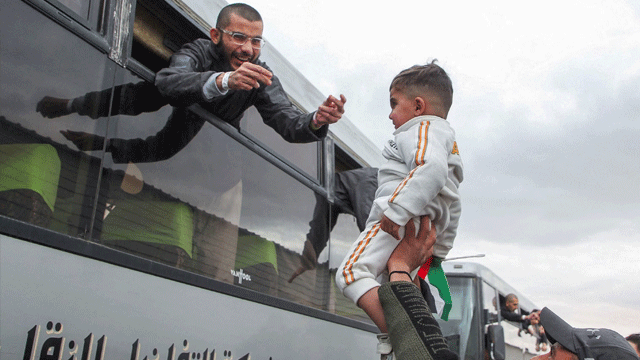 Israel releases 183 Palestinian prisoners in exchange for 3 Israeli hostages