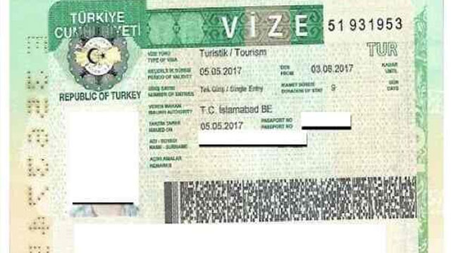 Turkiye Visit Visa Fee in Pakistan in US Dollars – February 2025