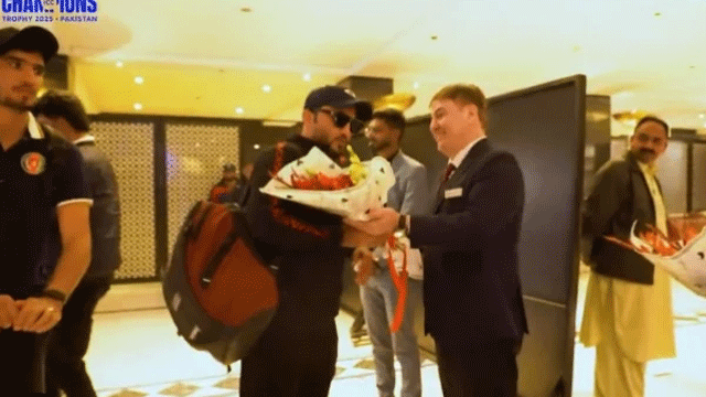 Afghanistan cricket team arrive in Pakistan for Champions Trophy