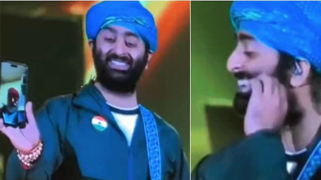 WATCH: Arijit Singh receives father’s video call during concert in Chandigarh