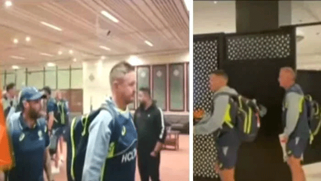 Australian cricket team arrive in Lahore to participate in Champions Trophy
