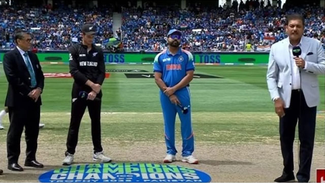 New Zealand choose to bat first against India in Champions Trophy final