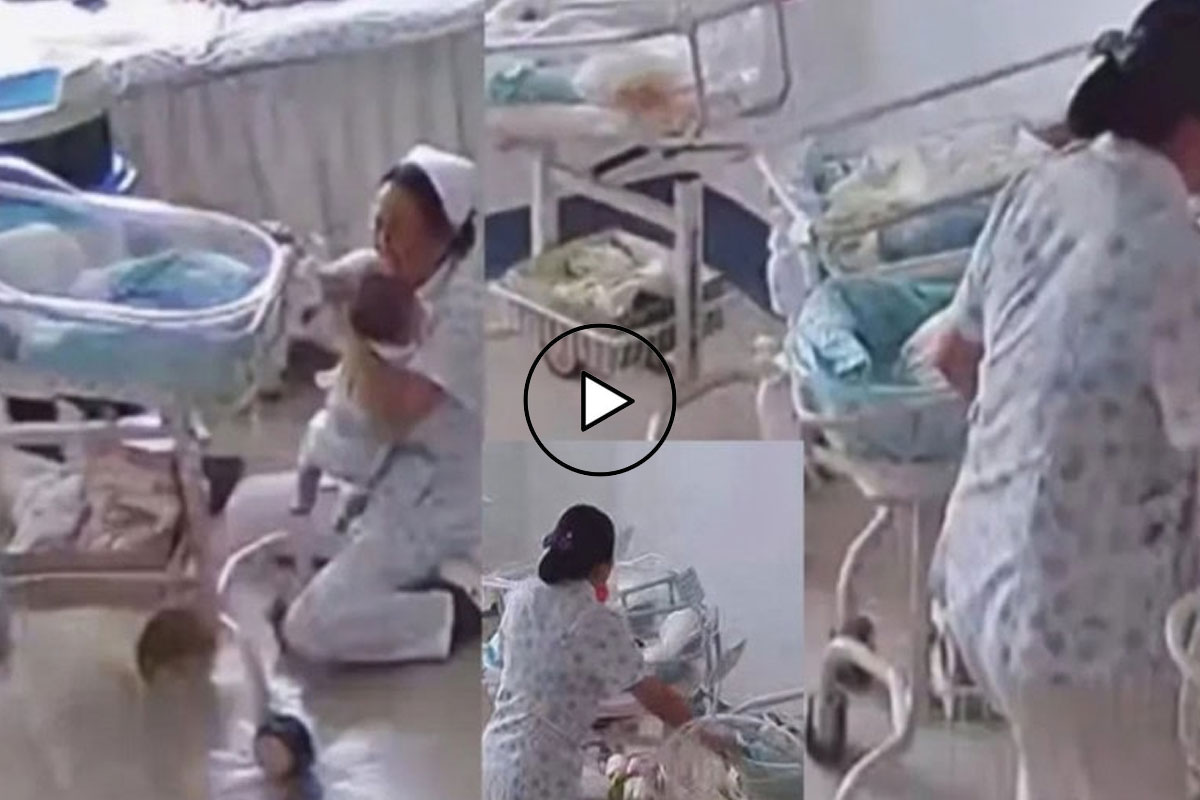 Video : Chinese nurse protects newborns amid strong Earthquake