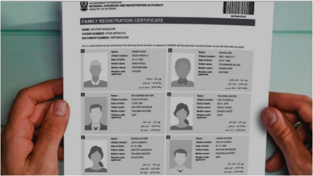NADRA Family Registration Certificate Fee March 2025 – Check Details