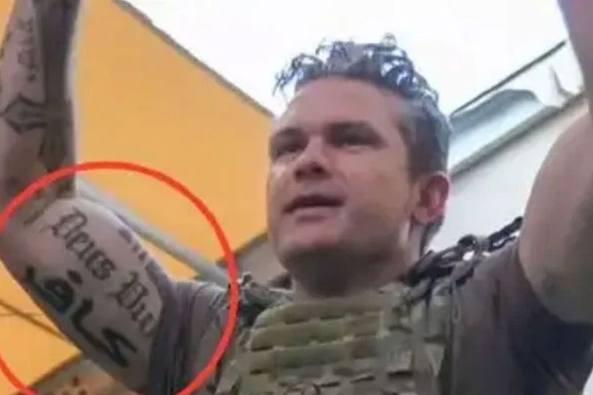 US defence secretary sparks uproar with ‘Kaafir’ (infidel) tattoo on arm