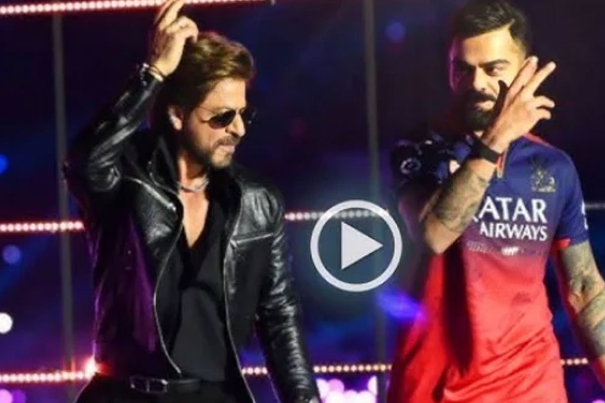 Shah Rukh Khan and Virat Kohli dance video on ‘Jhume Jo Pathan’ goes viral