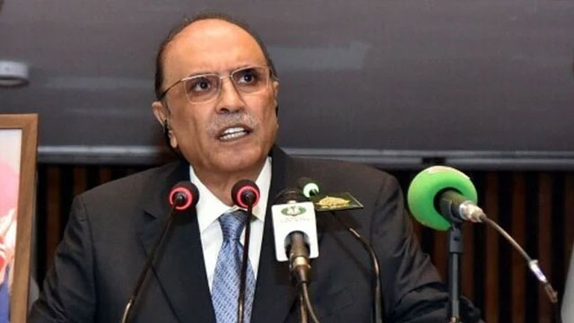 President Zardari addresses joint parliament session amid opposition’s protest