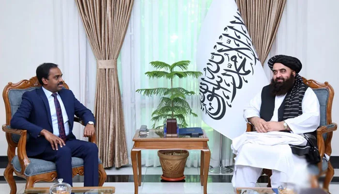 Afghan FM meets Indian representative to discuss trade, diplomacy