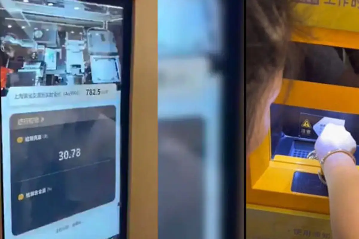 China’s Gold ATM Goes Viral – Turn Your Gold Into Cash Instantly