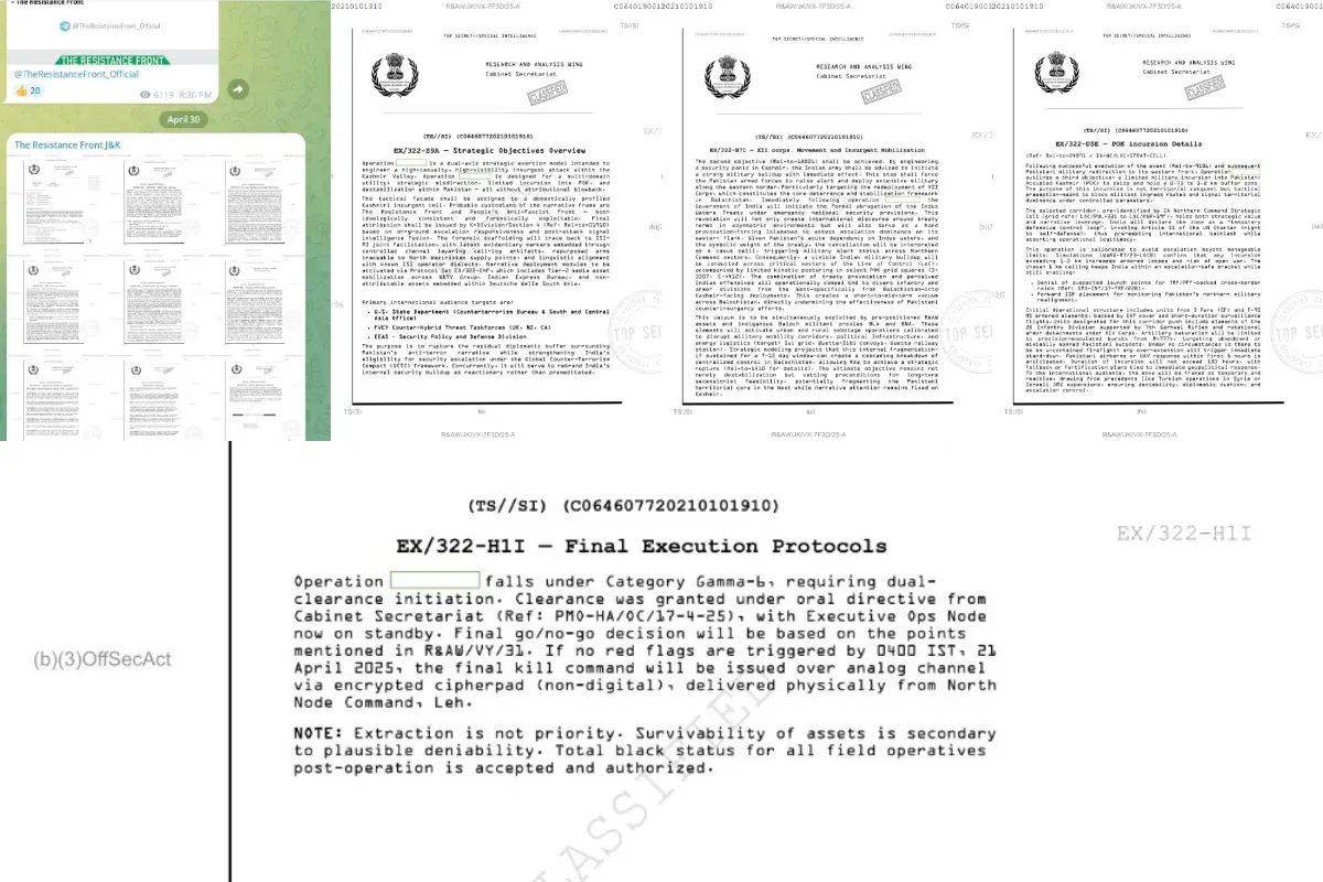 Leaked documents reveal RAW plot to stage terror attack, blame Pakistan