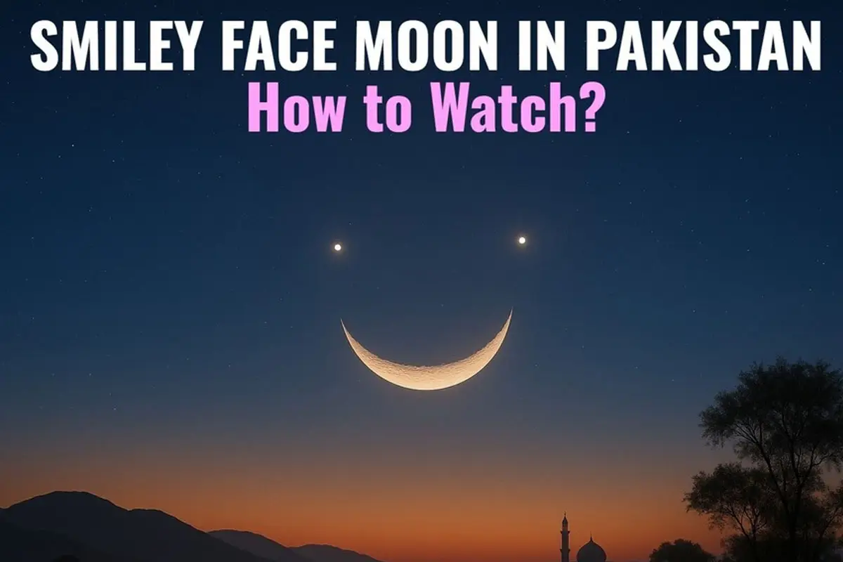 How to watch Smiley Face Moon in Pakistan? Date & Timing
