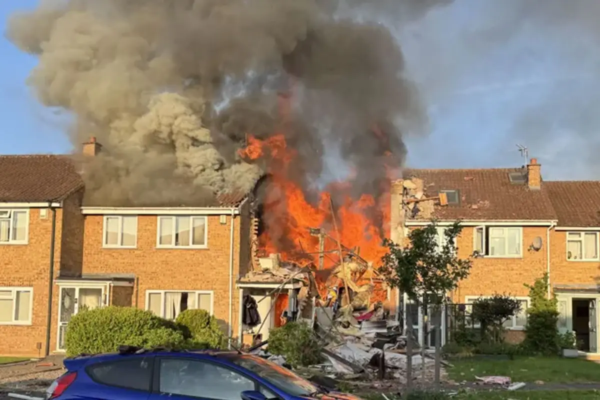 Gas Explosion Destroys Home in Yate, Three Hospitalized