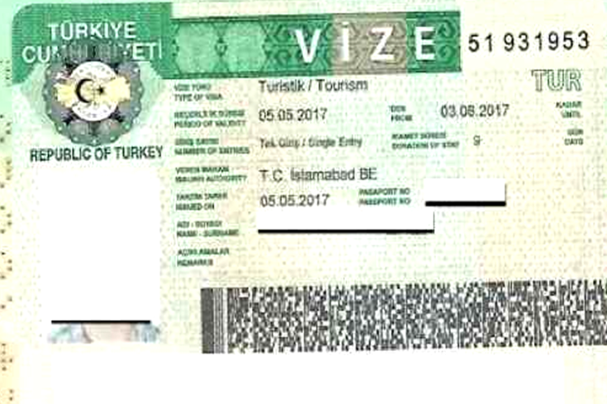 Turkiye visit visa latest fee in Pakistan – April 2025