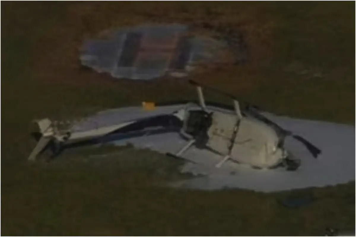 Helicopter Crashes at Moorabbin Airport Minutes After Takeoff