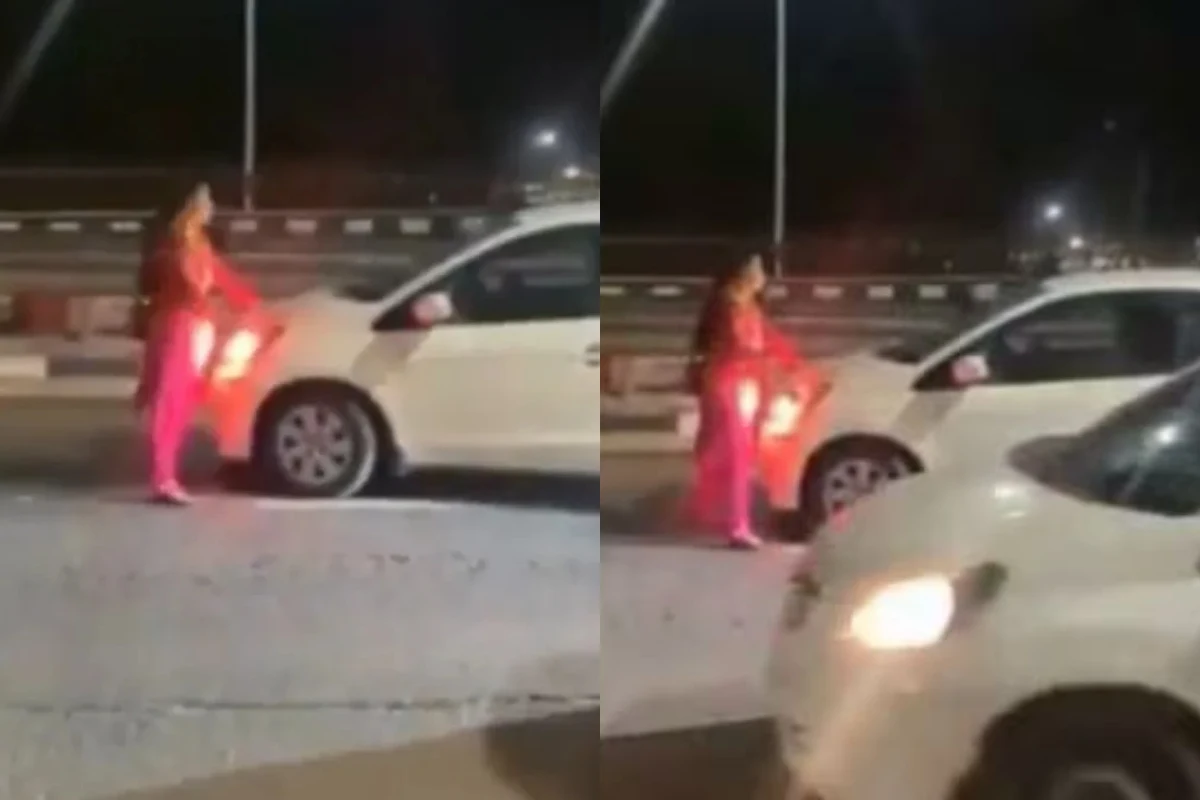 Drunk Woman Causes Major Traffic Havoc, Jumps on Policeman’s Scooter
