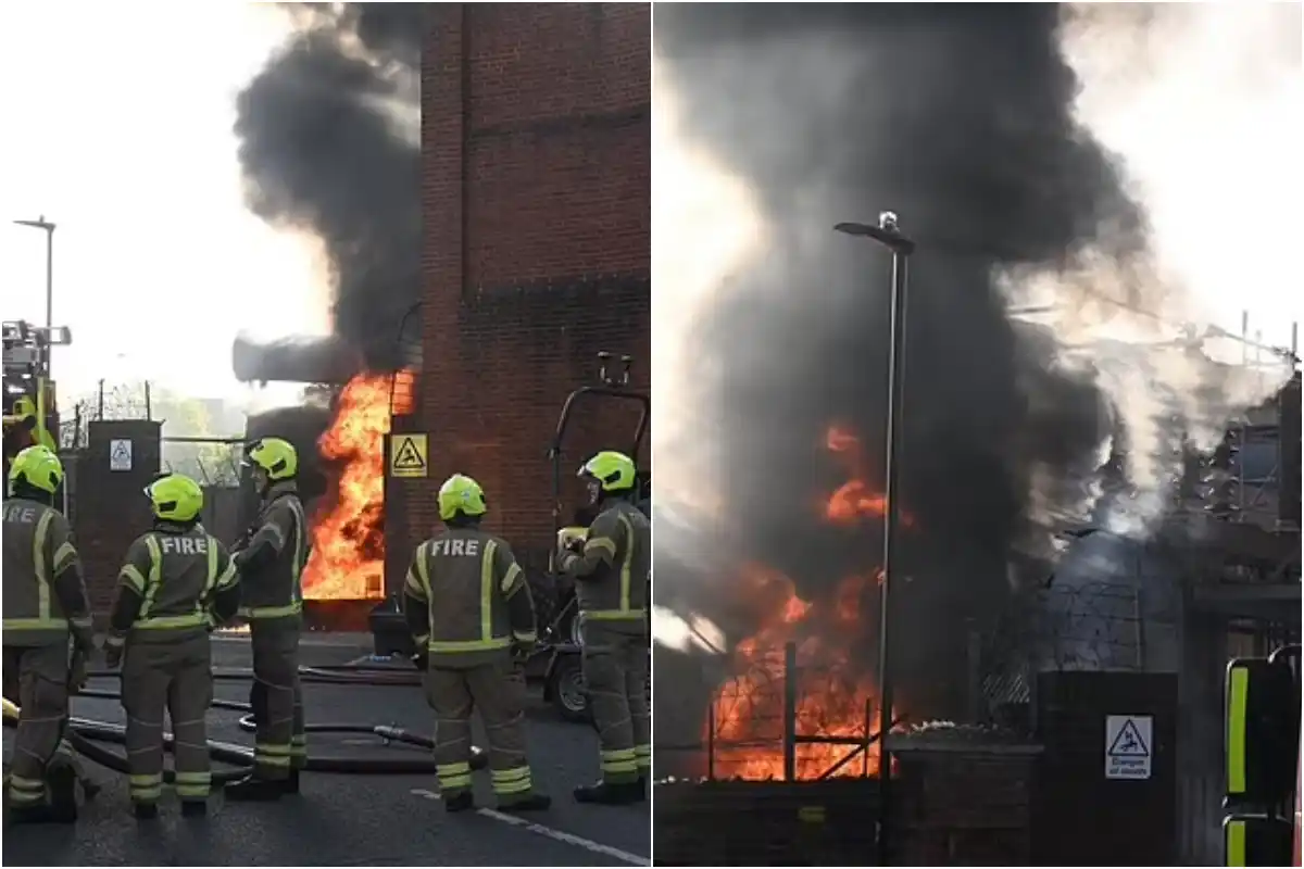 Huge Fire Breaks Out at Central London Electrical Substation