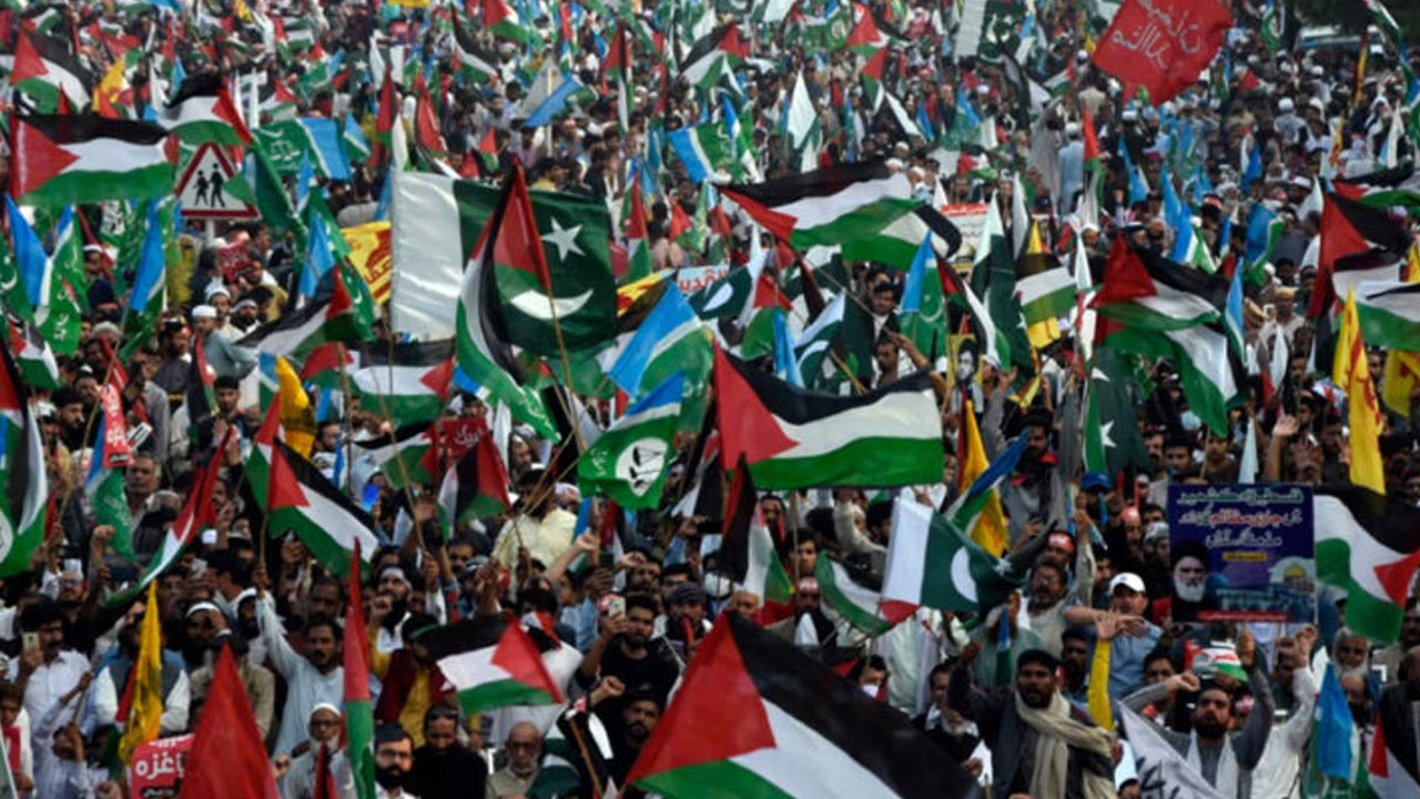 JI holding Gaza Solidarity March today in Karachi
