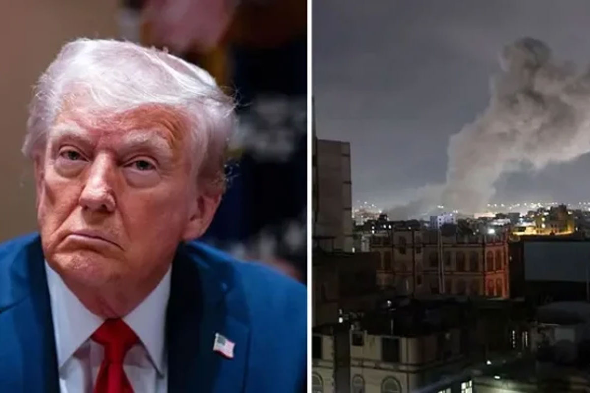 Trump says bombing will continue until Houthis stop attacks