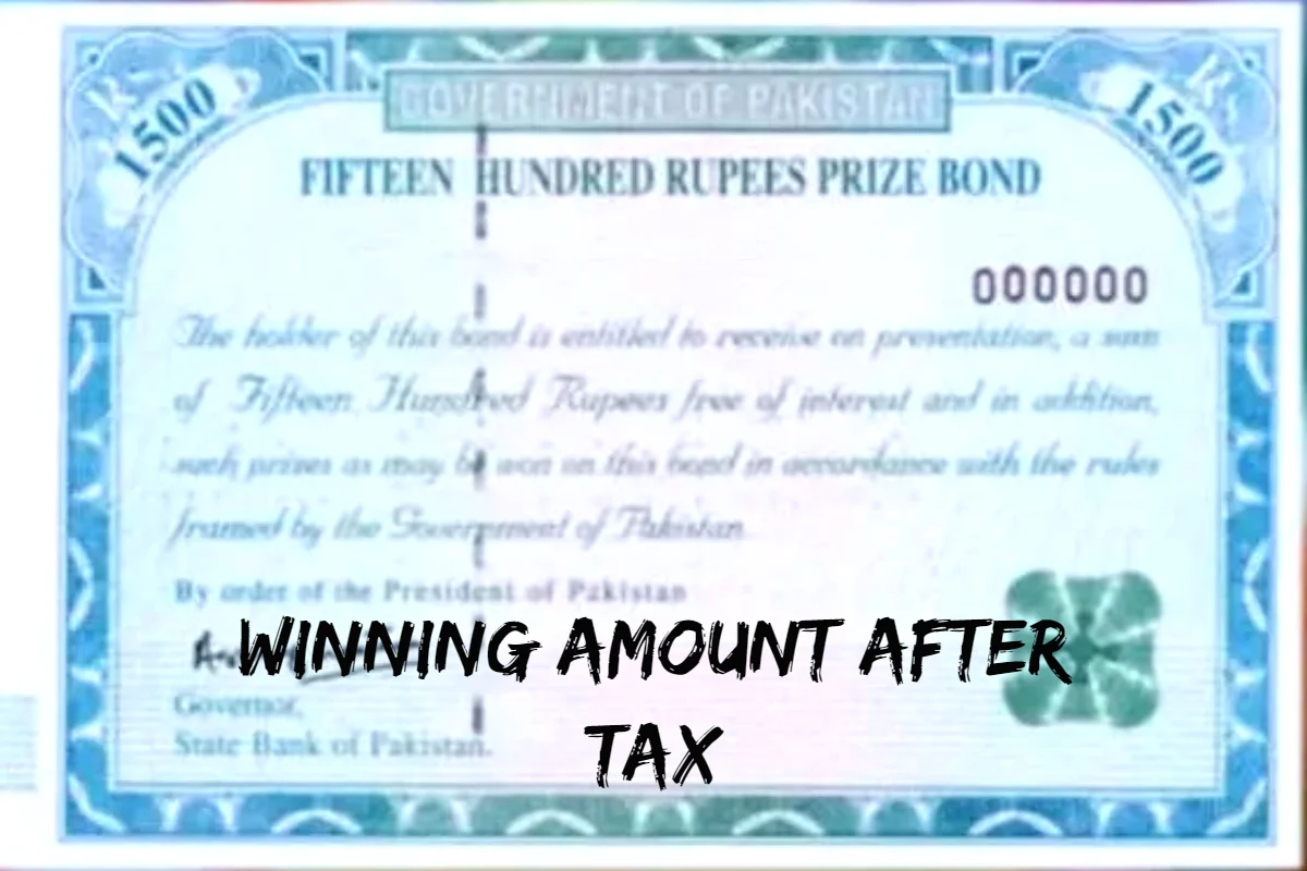 1500 prize bond 1st, 2nd and 3rd winning amount after tax in 2025