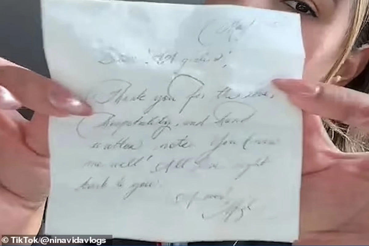 Flight attendant’s Nina Vida TikTok post goes viral as she shares handwritten note from Meghan Markle