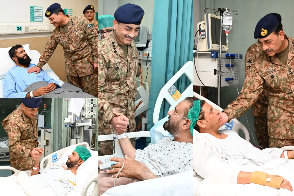 COAS visits hospitalized victims of Indian aggression