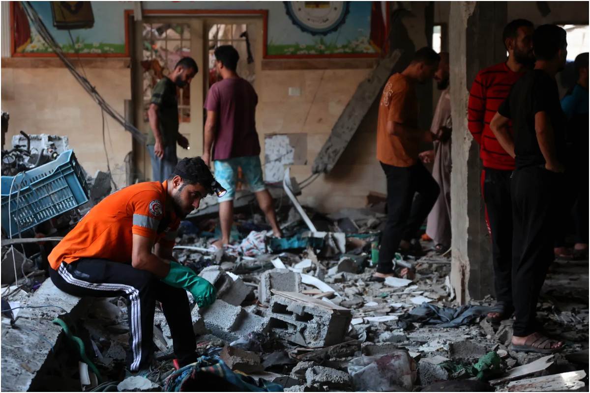 54 Killed in Israeli Airstrikes Including Strike on Gaza School Shelter