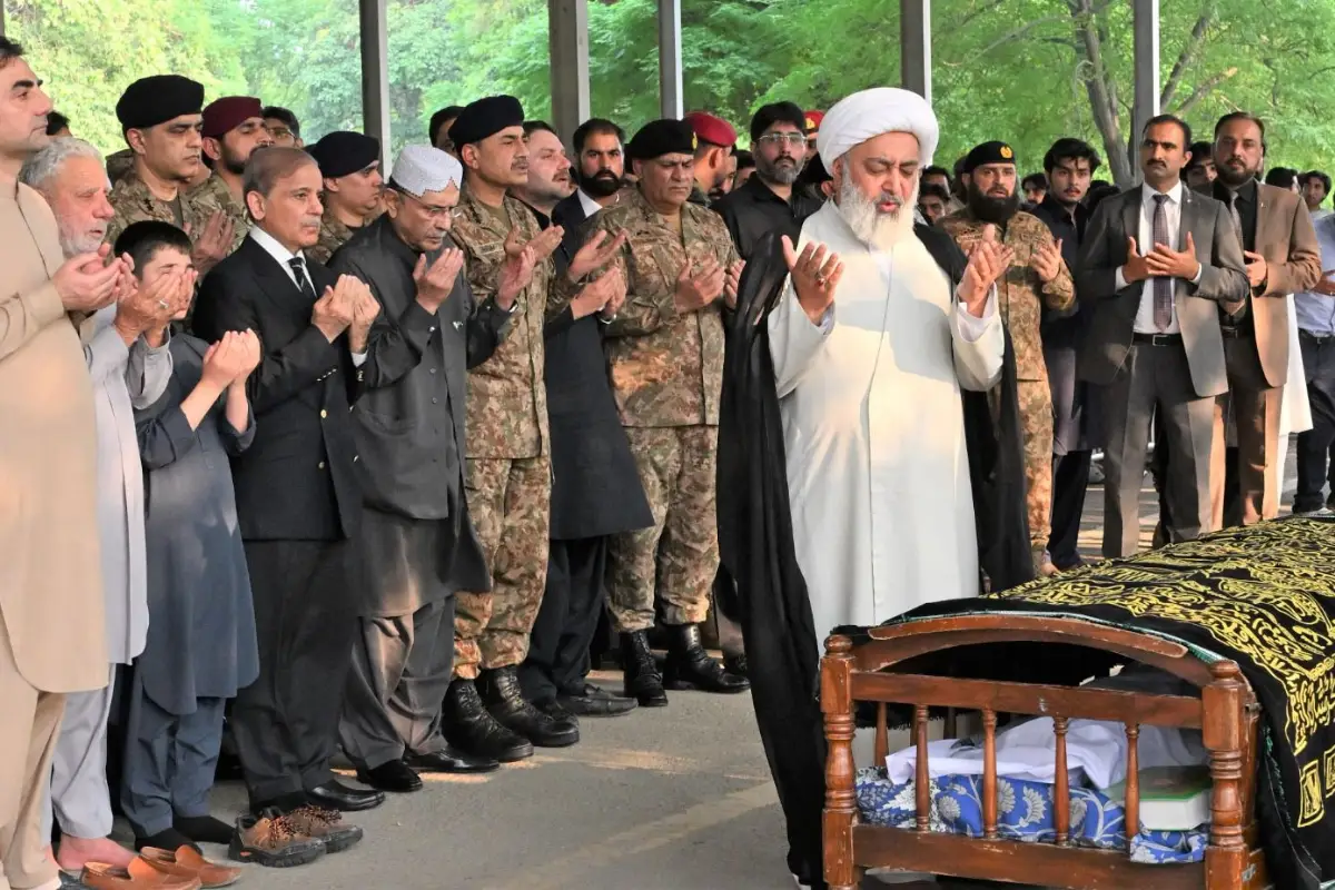 Top civil, military leadership attend funeral of Irtaza Abbas Turi