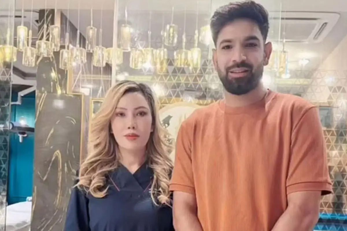 Haris Rauf spotted at Chinese skincare clinic