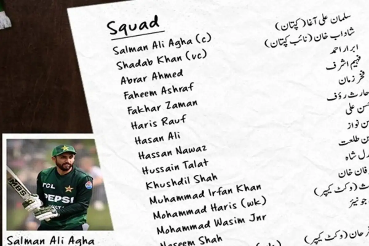 Pakistan Announces Squad for T20I Series Against Bangladesh 2025