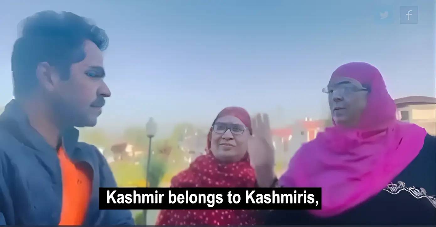 Kashmiri women refuse to call Kashmir part of India in viral video