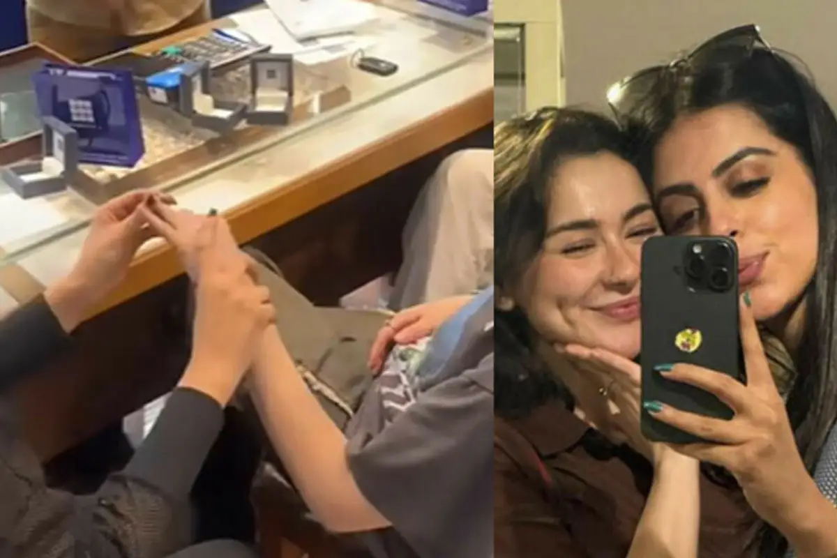Yashma Gill and Hania Aamir Ring Exchange Video Sparks Backlash Online