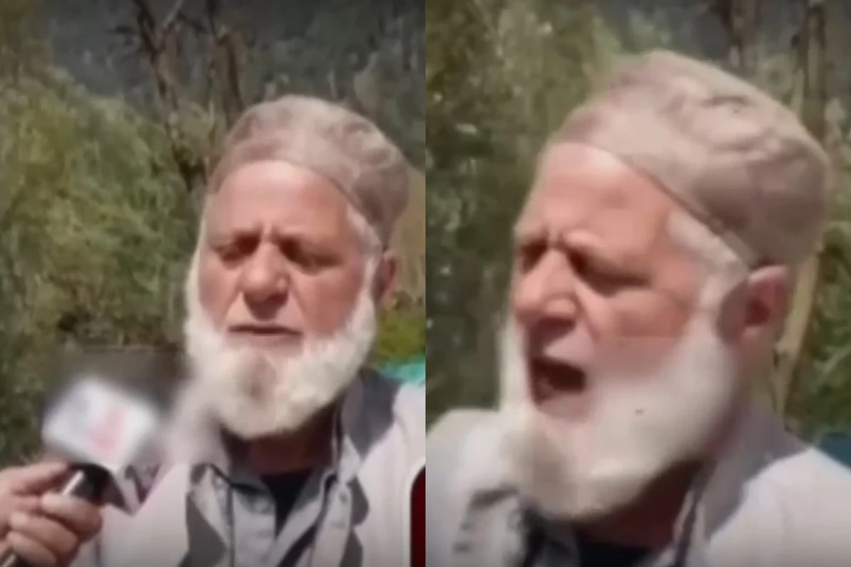 Pahalgam False Flag: Elderly Kashmiri Man Confronts Indian Claims, Calls it ‘Scripted Drama’