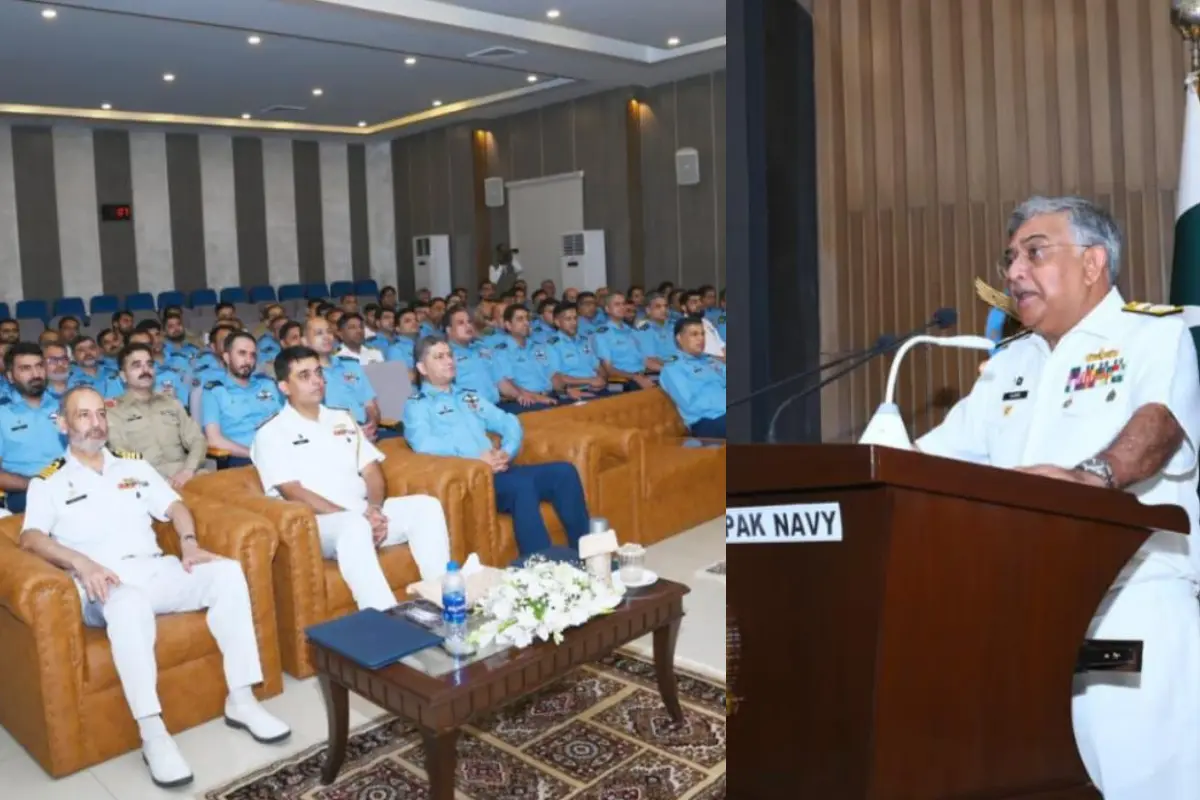 Naval Chief Lauds PAF’s Readiness During Visit to Air War College