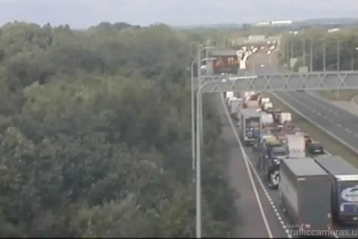 M62 Closed in Both Directions After Lorry Crash Causes Major Fuel Spill