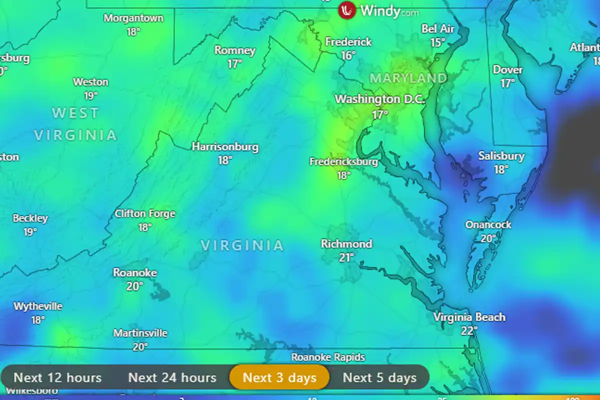 Severe Flood Warning Issued for Northern Virginia as Rainfall Continues