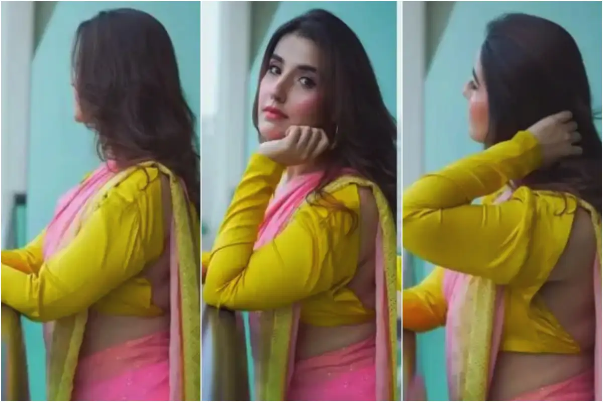 Hareem Farooq Faces Public Criticism Over Bold Saree Look