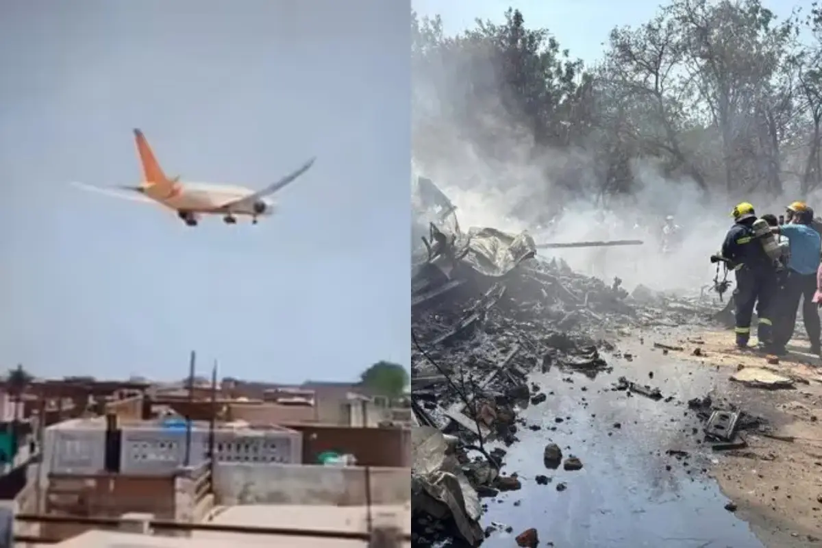 Indian plane with 242 on board crashes in Ahmedabad