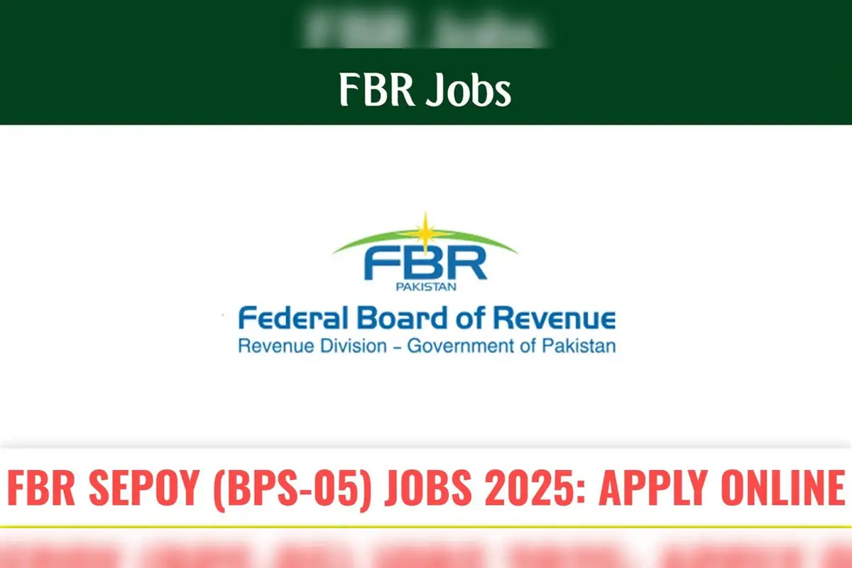 FBR Sepoy Jobs 2025 – Apply Online for BPS-05 Vacancies