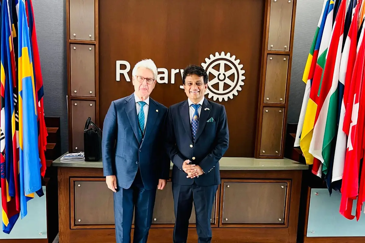Made in Pakistan Founder Rizwan Jaffar Visits Rotary HQ in USA